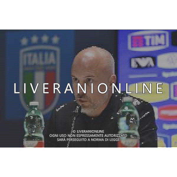 COSENZA, 4 Aprile 2024: Andrea Soncin durante la conferenza stampa al San Vito-Marulla prima della gara tra Italia-Paesi Bassi valevole per le qualificazioni ad Euro 2025 -Nazionale Italiana Calcio Femminile Conferenza Stampa Cosenza, 04.04.2024 ©Andrea Rosito / AGENZIA ALDO LIVERANI SAS