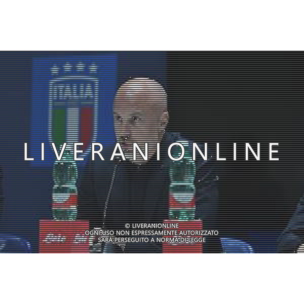 COSENZA, 4 Aprile 2024: Andrea Soncin durante la conferenza stampa al San Vito-Marulla prima della gara tra Italia-Paesi Bassi valevole per le qualificazioni ad Euro 2025 -Nazionale Italiana Calcio Femminile Conferenza Stampa Cosenza, 04.04.2024 ©Andrea Rosito / AGENZIA ALDO LIVERANI SAS