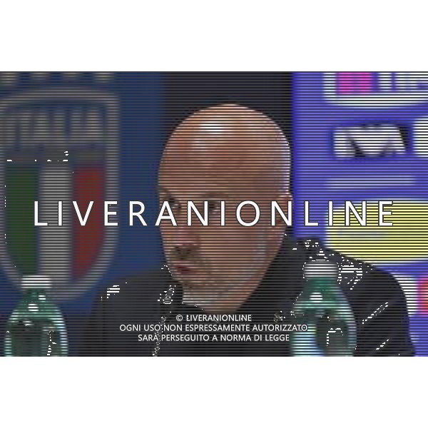 COSENZA, 4 Aprile 2024: Andrea Soncin durante la conferenza stampa al San Vito-Marulla prima della gara tra Italia-Paesi Bassi valevole per le qualificazioni ad Euro 2025 -Nazionale Italiana Calcio Femminile Conferenza Stampa Cosenza, 04.04.2024 ©Andrea Rosito / AGENZIA ALDO LIVERANI SAS