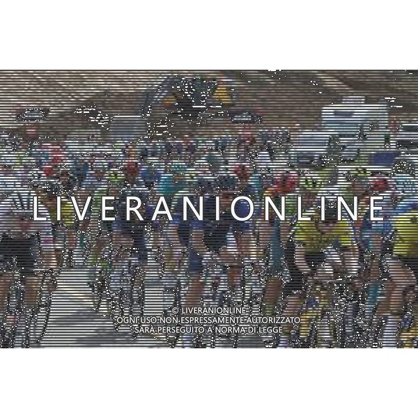04-04-2024 Itzulia Basque Country; Tappa 04 Etxarri Aranatz - Legutio; 2024, Visma - Lease A Bike; 2024, Groupama - Fdj; Vingegaard, Jonas; Russo, Clement; ©SIROTTI / AGENZIA ALDO LIVERANI SAS