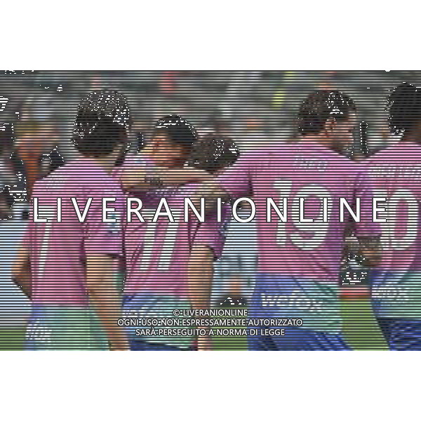 Milan vs Lecce nella foto esultanza Milan dopo il gol dell\'1 a 0 Christian Mate Pulisic Milano 06-04-2024 Stadio Giuseppe Meazza - San Siro Campionato Serie A TIM - 31a giornata foto Roberto Garavaglia/Agenzia Aldo Liverani sas/ AGENZIA ALDO LIVERANI SAS