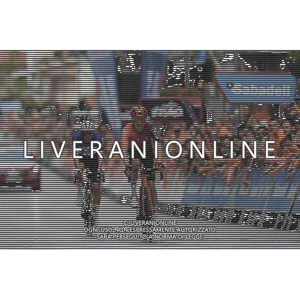 06-04-2024 Itzulia Basque Country; Tappa 06 Eibar - Eibar; 2024, Ineos Grenadiers; 2024, Uae Team Emirates; Rodriguez Cano, Carlos; Ayuso Pesquera, Juan; Eibar; ©SIROTTI /AGENZIA ALDO LIVERANI SAS