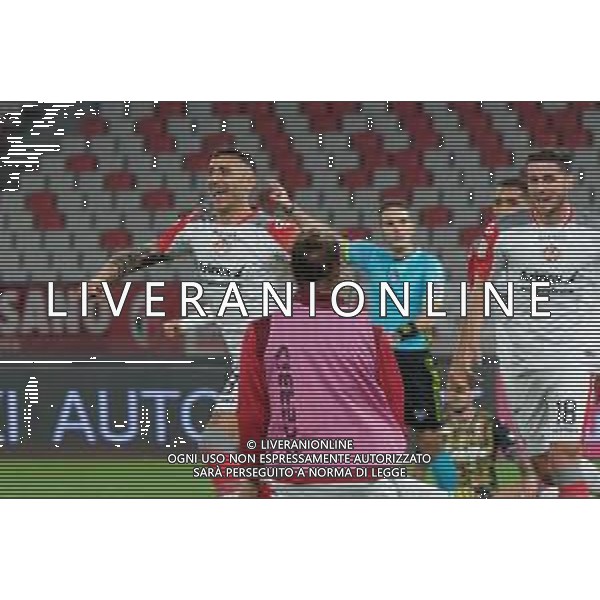 TVEM Michele Collocolo of US Cremonese celebrates after scoring a goal during the Italian Serie B match between SSC Bari vs US Cremonese on April 5, 2024 at the San Nicola stadium in Bari, Italy. Photo by Emmanuele Mastrodonato/agenzia Aldo Liverani sas /AGENZIA ALDO LIVERANI SAS