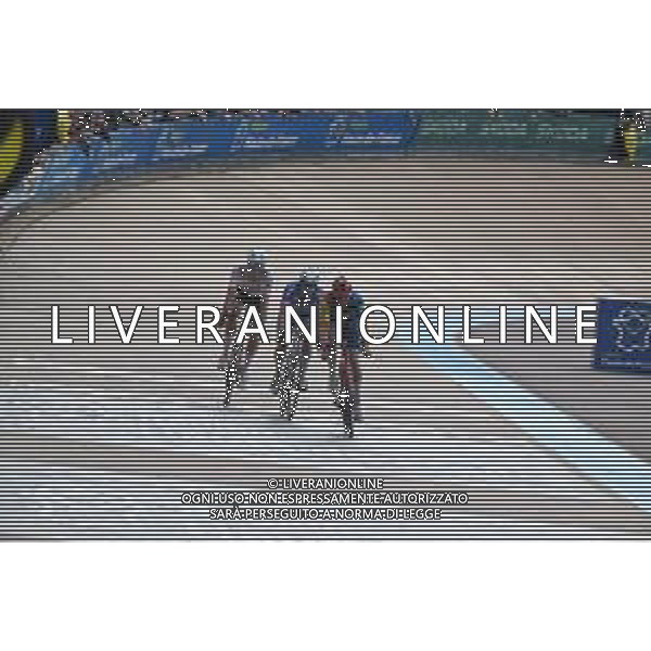 07-04-2024 Paris - Roubaix; 2024, Alpecin - Deceuninck; 2024, Lidl - Trek; 2024, Uae Team Emirates; Philipsen, Jasper; Pedersen, Mads; Politt, Nils; Roubaix; ©SIROTTI / AGENZIA ALDO LIVERANI SAS