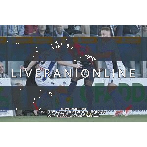 7-4-2024. Cagliari calcio-Atalanta Bergamasca calcio. 31° giornata campionato calcio italiano Serie A 2023/2024, stadio Unipol Domus Cagliari. Foto Salvatore Moi/Agenzia Aldo Liverani s.as. Nella foto: Marten de Roon Atalanta, Ibrahim Sulemana Cagliari ©MOI SALVATORE / AGENZIA ALDO LIVERANI SAS