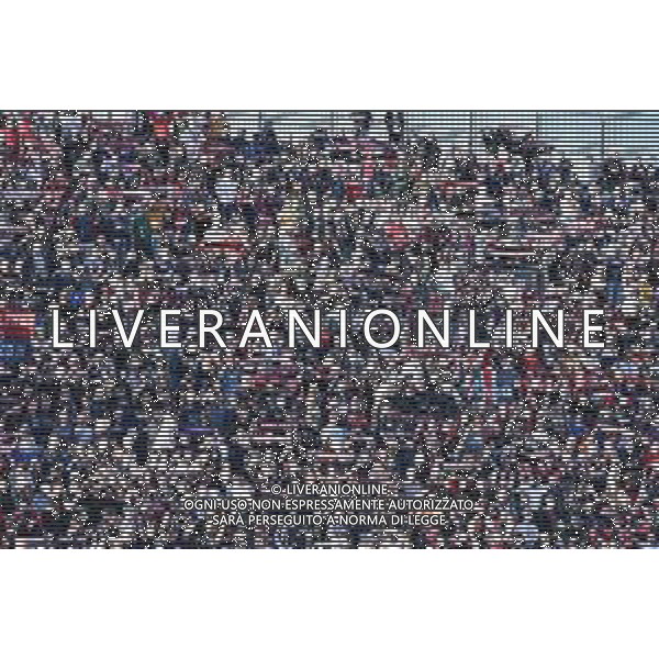7-4-2024. Cagliari calcio-Atalanta Bergamasca calcio. 31° giornata campionato calcio italiano Serie A 2023/2024, stadio Unipol Domus Cagliari. Foto Salvatore Moi/Agenzia Aldo Liverani s.as. Nella foto: Sconvolts tifosi del Cagliari in casa, nella curva nord dello stadio Unipol Domus di Cagliari ©MOI SALVATORE / AGENZIA ALDO LIVERANI SAS