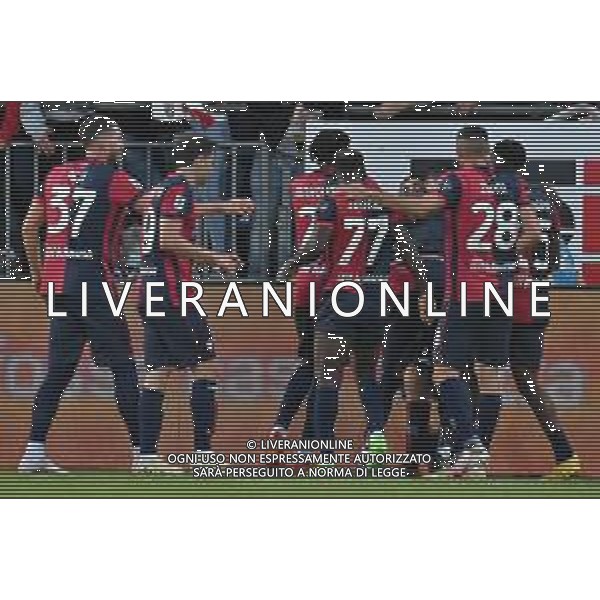7-4-2024. Cagliari calcio-Atalanta Bergamasca calcio. 31° giornata campionato calcio italiano Serie A 2023/2024, stadio Unipol Domus Cagliari. Foto Salvatore Moi/Agenzia Aldo Liverani s.as. Nella foto: Gol ed esultanza del Cagliari in casa contro Atalanta. Segna: Nocolas Viola Cagliari ©MOI SALVATORE / AGENZIA ALDO LIVERANI SAS