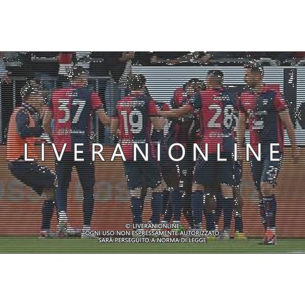 7-4-2024. Cagliari calcio-Atalanta Bergamasca calcio. 31° giornata campionato calcio italiano Serie A 2023/2024, stadio Unipol Domus Cagliari. Foto Salvatore Moi/Agenzia Aldo Liverani s.as. Nella foto: Gol ed esultanza del Cagliari in casa contro Atalanta. Segna: Nocolas Viola Cagliari ©MOI SALVATORE / AGENZIA ALDO LIVERANI SAS