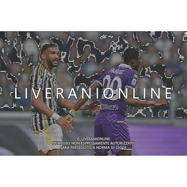 Torino 07.04.2024 Allianz Stadium @Alessandro Falzone/Ag. Aldo Liverani sas Juventus vs Fiorentina Campionato Calcio Serie A TIM 2023/2024 31a giornata Nella foto : GLEISON BREMER E KOUAME\' CHRISTIAN ©Falzone / AGENZIA ALDO LIVERANI SAS