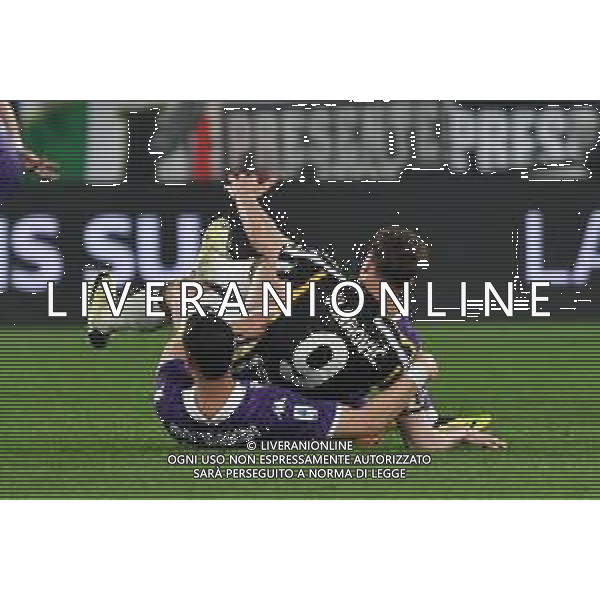 Torino 07.04.2024 Allianz Stadium @Alessandro Falzone/Ag. Aldo Liverani sas Juventus vs Fiorentina Campionato Calcio Serie A TIM 2023/2024 31a giornata Nella foto : DUSAN VLAHOVIC E MANDRAGORA ROLANDO ©Falzone / AGENZIA ALDO LIVERANI SAS