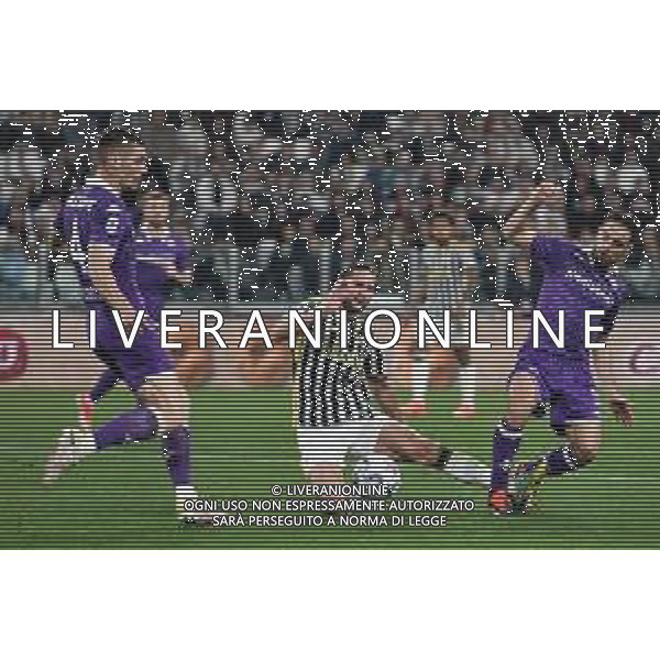 Torino 07.04.2024 Allianz Stadium @Alessandro Falzone/Ag. Aldo Liverani sas Juventus vs Fiorentina Campionato Calcio Serie A TIM 2023/2024 31a giornata Nella foto : ADRIEN RABIOT E GIACOMO BONAVENTURA ©Falzone / AGENZIA ALDO LIVERANI SAS
