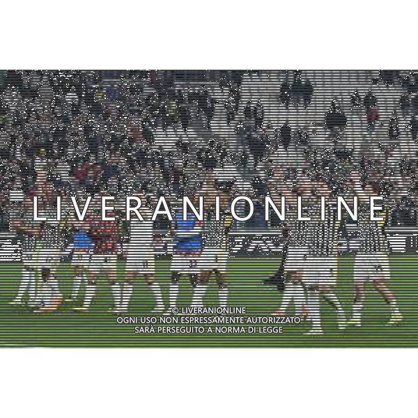 Torino 07.04.2024 Allianz Stadium @Alessandro Falzone/Ag. Aldo Liverani sas Juventus vs Fiorentina Campionato Calcio Serie A TIM 2023/2024 31a giornata Nella foto : ESULTANZA FINALE JUVENTUS ©Falzone / AGENZIA ALDO LIVERANI SAS