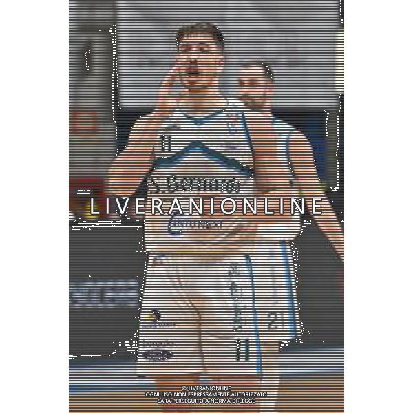 TVRG Cantu\' vs Piacenza nella foto Stefan Nikolic (Cantu\') Acqua San Bernardo Cantu\' vs Assigecio Piacenza Desio (MB) 07-04-2024 PalaFitLine Campionato Serie A2 girone verde - 8a giornata fase a orologio foto Roberto Garavaglia/Agenzia Aldo Liverani sas/ AGENZIA ALDO LIVERANI SAS