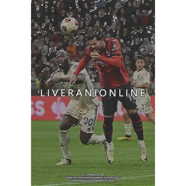 Milan vs Roma nella foto Romelu Lukaku (Roma) e Theo Hernandez (Milan) Milano 11-04-2024 Stadio Giuseppe Meazza - San Siro UEFA Europa League - quarti di finale gara di andata foto Roberto Garavaglia/Agenzia Aldo Liverani sas/AGENZIA ALDO LIVERANI SAS