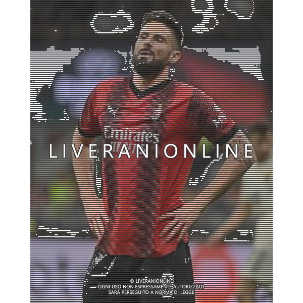 Milan vs Roma nella foto Olivier Giroud (Milan) Milano 11-04-2024 Stadio Giuseppe Meazza - San Siro UEFA Europa League - quarti di finale gara di andata foto Roberto Garavaglia/Agenzia Aldo Liverani sas/AGENZIA ALDO LIVERANI SAS