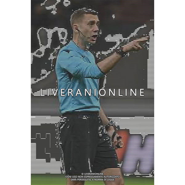 Milan vs Roma nella foto l\'arbitro Clement Turpin (FRA) Milano 11-04-2024 Stadio Giuseppe Meazza - San Siro UEFA Europa League - quarti di finale gara di andata foto Roberto Garavaglia/Agenzia Aldo Liverani sas/AGENZIA ALDO LIVERANI SAS