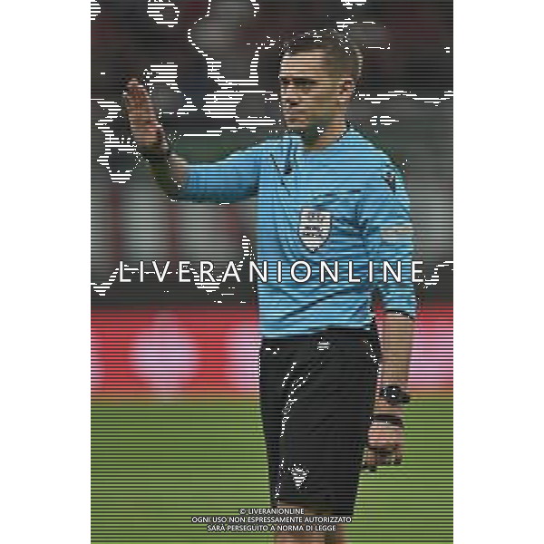 Milan vs Roma nella foto l\'arbitro Clement Turpin (FRA) Milano 11-04-2024 Stadio Giuseppe Meazza - San Siro UEFA Europa League - quarti di finale gara di andata foto Roberto Garavaglia/Agenzia Aldo Liverani sas/AGENZIA ALDO LIVERANI SAS