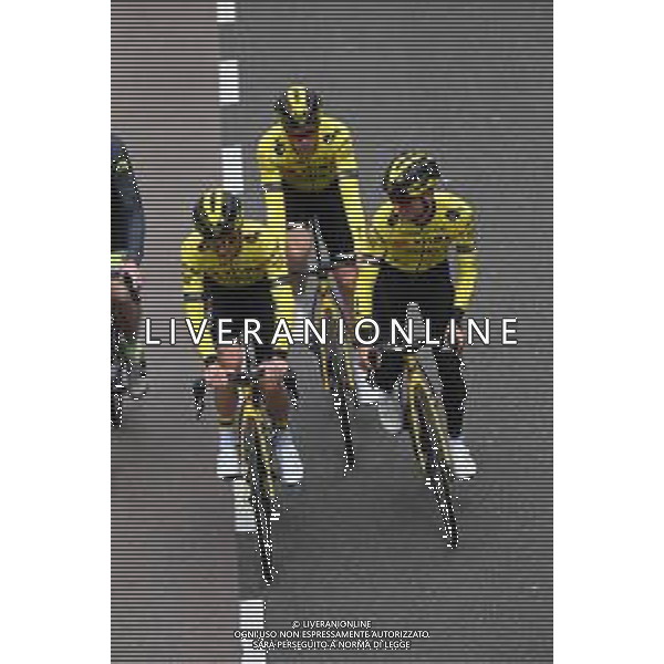 12-04-2024 Allenamento Amstel Gold Race 2024; 2024, Visma - Lease A Bike; Valkenburg Cauberg; ©SIROTTI /AGENZIA ALDO LIVERANI SAS