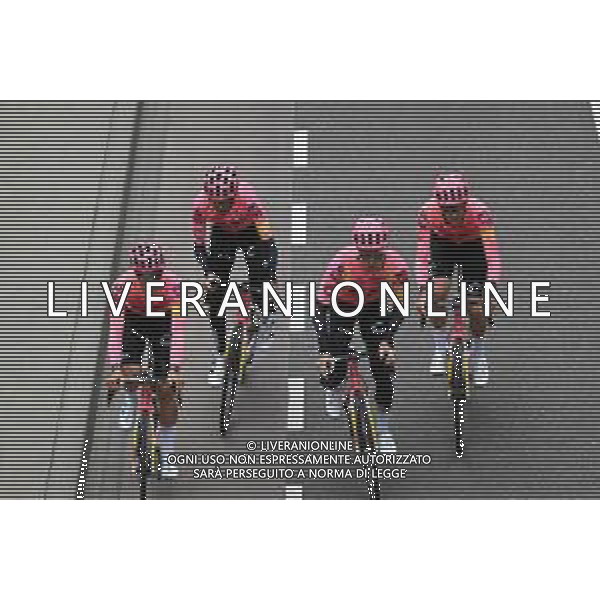 12-04-2024 Allenamento Amstel Gold Race 2024; 2024, Ef Education - Easypost; Valkenburg Cauberg; ©SIROTTI /AGENZIA ALDO LIVERANI SAS