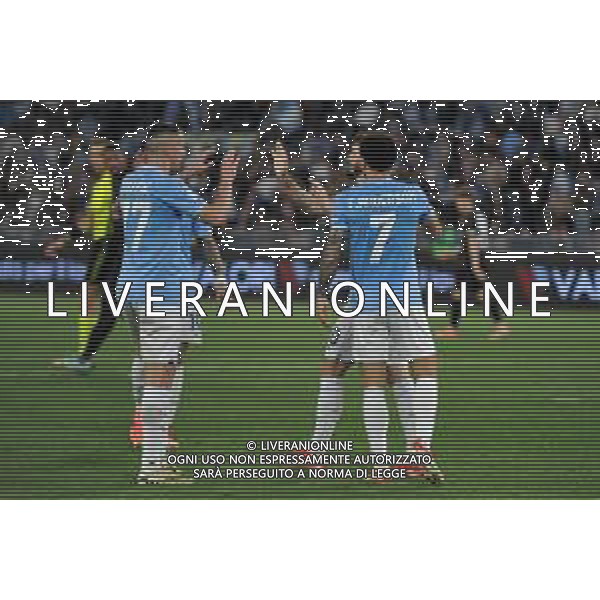 Lazio vs Salernitana - Campionato Serie A TIM - 32 giornata - Stadio Olimpico - Roma 12-04-2024 nella foto Esultanza Lazio ©Federico Gaetano/AGENZIA ALDO LIVERANI SAS