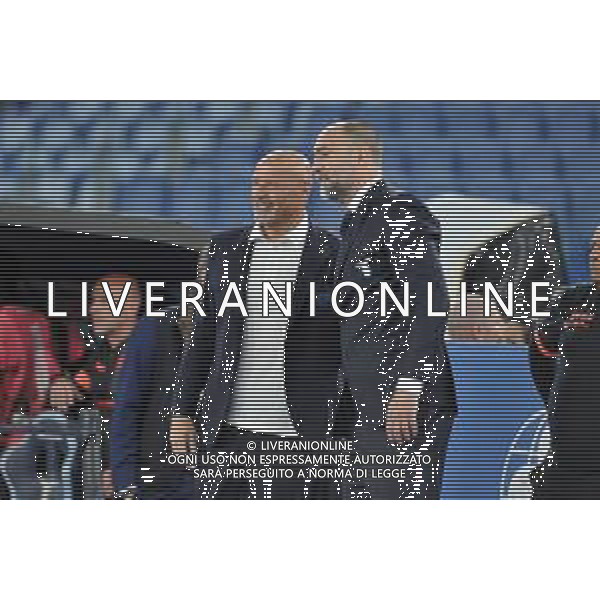 Lazio vs Salernitana - Campionato Serie A TIM - 32 giornata - Stadio Olimpico - Roma 12-04-2024 nella foto stefano Colantuono e Tudor Igor ©Federico Gaetano/AGENZIA ALDO LIVERANI SAS