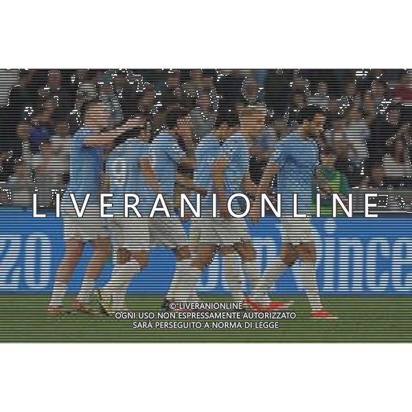 Lazio vs Salernitana - Campionato Serie A TIM - 32 giornata - Stadio Olimpico - Roma 12-04-2024 nella foto Esultanza Lazio ©Federico Gaetano/AGENZIA ALDO LIVERANI SAS