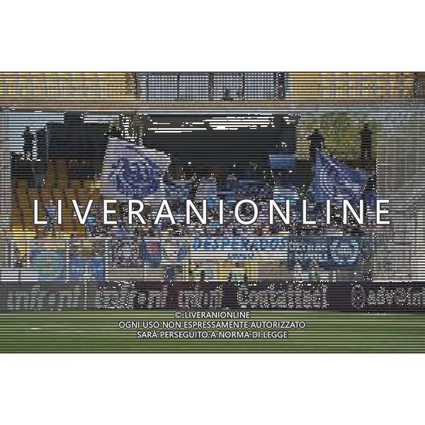 TVEM Supporters of Empoli FC during the Italian soccer Serie A match US Lecce vs Empoli on April 13, 2024 at Via del Mare Stadium in Lecce, Italy. Photo Emmanuele Mastrodonato/agenzia Liverani/ AGENZIA ALDO LIVERANI SAS