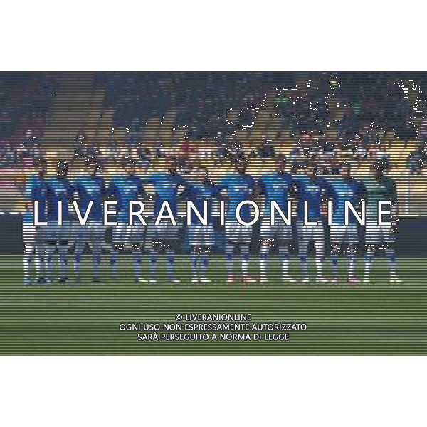 TVEM Empoli FC team line up during the Italian soccer Serie A match US Lecce vs Empoli on April 13, 2024 at Via del Mare Stadium in Lecce, Italy. Photo Emmanuele Mastrodonato/agenzia Liverani/ AGENZIA ALDO LIVERANI SAS