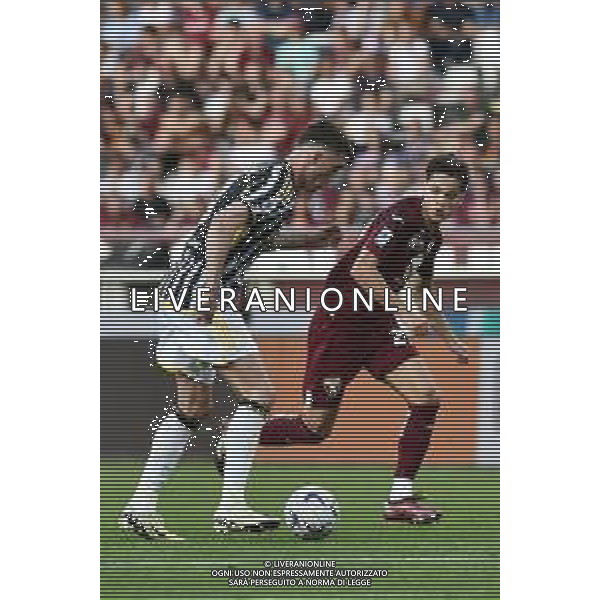 Torino 13.04.2023 Stadio Grande Torino ©Alessandro Falzone/Agenzia Aldo Liverani Torino vs Juventus Campionato Calcio Serie A TIM 2023/2024 32a giornata Nella foto: DUSAN VLAHOVIC-SAMUELE RICCI ©Falzone / AGENZIA ALDO LIVERANI SAS
