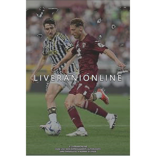 Torino 13.04.2023 Stadio Grande Torino ©Alessandro Falzone/Agenzia Aldo Liverani Torino vs Juventus Campionato Calcio Serie A TIM 2023/2024 32a giornata Nella foto: MERGIM VOJVODA-ANDREA CAMBIASO ©Falzone / AGENZIA ALDO LIVERANI SAS