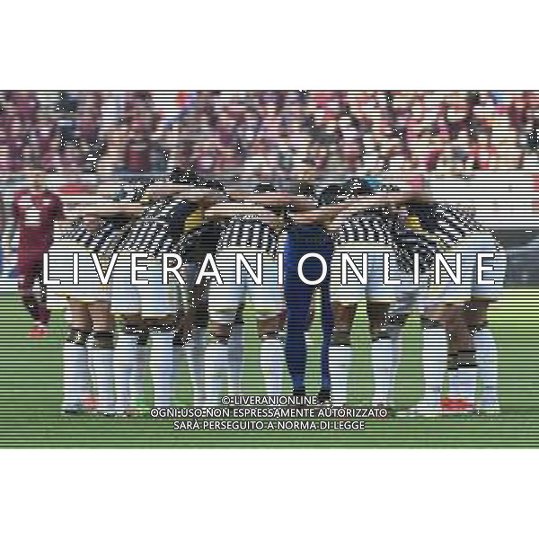 Torino 13.04.2023 Stadio Grande Torino ©Alessandro Falzone/Agenzia Aldo Liverani Torino vs Juventus Campionato Calcio Serie A TIM 2023/2024 32a giornata Nella foto: Gruppo Juventus