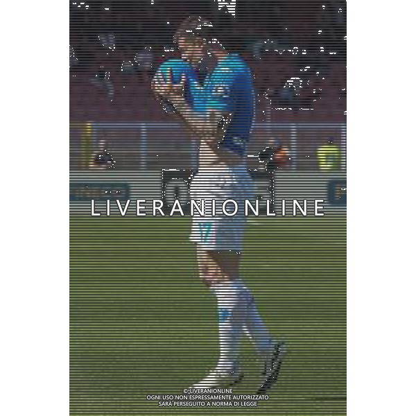 TVEM Alberto Cerri of Empoli FC celebrates after scoring the goal that was disallowed during the Italian soccer Serie A match US Lecce vs Empoli on April 13, 2024 at Via del Mare Stadium in Lecce, Italy. Photo Emmanuele Mastrodonato/agenzia Liverani/ AGENZIA ALDO LIVERANI SAS