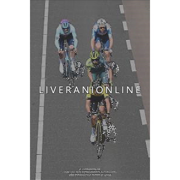 14-04-2024 Amstel Gold Race; 2024, Visma - Lease A Bike; 2024, Bora - Hansgrohe; 2024, Dsm - Firmenich Postnl; 2024, Tdt - Unibet; Van Der Sande, Tosh; Hajek, Alexander; Leijnse, Enzo; Kyffin, Zeb; Valkenburg Cauberg; ©SIROTTI / AGENZIA ALDO LIVERANI SAS