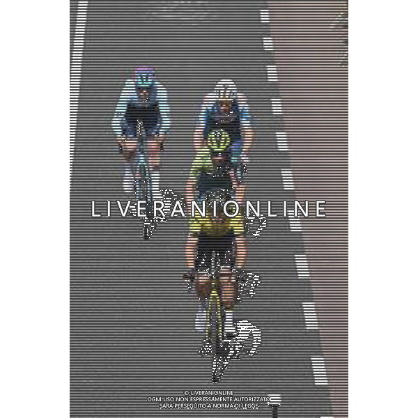 14-04-2024 Amstel Gold Race; 2024, Visma - Lease A Bike; 2024, Bora - Hansgrohe; 2024, Dsm - Firmenich Postnl; 2024, Tdt - Unibet; Van Der Sande, Tosh; Hajek, Alexander; Leijnse, Enzo; Kyffin, Zeb; Valkenburg Cauberg; ©SIROTTI / AGENZIA ALDO LIVERANI SAS