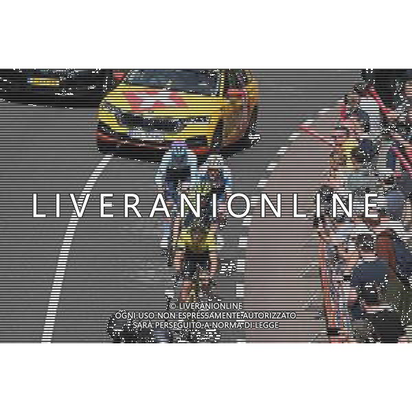 14-04-2024 Amstel Gold Race; 2024, Visma - Lease A Bike; 2024, Bora - Hansgrohe; 2024, Dsm - Firmenich Postnl; 2024, Tdt - Unibet; Van Der Sande, Tosh; Hajek, Alexander; Leijnse, Enzo; Kyffin, Zeb; Valkenburg Cauberg; ©SIROTTI / AGENZIA ALDO LIVERANI SAS