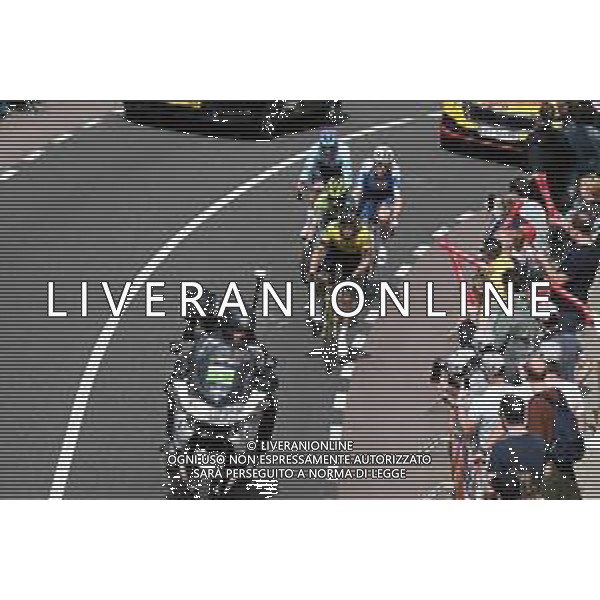 14-04-2024 Amstel Gold Race; 2024, Visma - Lease A Bike; 2024, Bora - Hansgrohe; 2024, Dsm - Firmenich Postnl; 2024, Tdt - Unibet; Van Der Sande, Tosh; Hajek, Alexander; Leijnse, Enzo; Kyffin, Zeb; Valkenburg Cauberg; ©SIROTTI / AGENZIA ALDO LIVERANI SAS