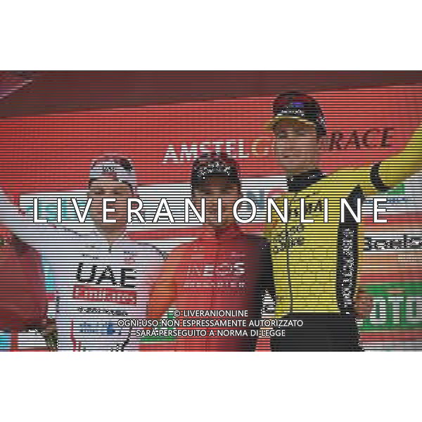 14-04-2024 Amstel Gold Race; 2024, Ineos Grenadiers; 2024, Uae Team Emirates; 2024, Visma - Lease A Bike; Pidcock, Thomas; Hirschi, Marc; Benoot, Tiesj; Valkenburg; ©SIROTTI / AGENZIA ALDO LIVERANI SAS