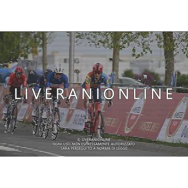 14-04-2024 Amstel Gold Race; 2024, Lidl - Trek; 2024, Groupama - Fdj; Mollema, Bauke; Madouas, Valentin; Valkenburg; ©SIROTTI / AGENZIA ALDO LIVERANI SAS