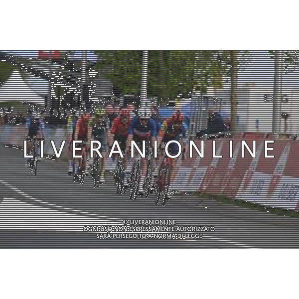14-04-2024 Amstel Gold Race; 2024, Lidl - Trek; 2024, Groupama - Fdj; Mollema, Bauke; Madouas, Valentin; Valkenburg; ©SIROTTI / AGENZIA ALDO LIVERANI SAS