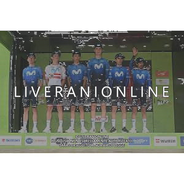 14-04-2024 Presentazione Squadre Tour Of The Alps 2024; 2024, Movistar; Muhlberger, Gregor; Egna; ©SIROTTI / AGENZIA ALDO LIVERANI SAS