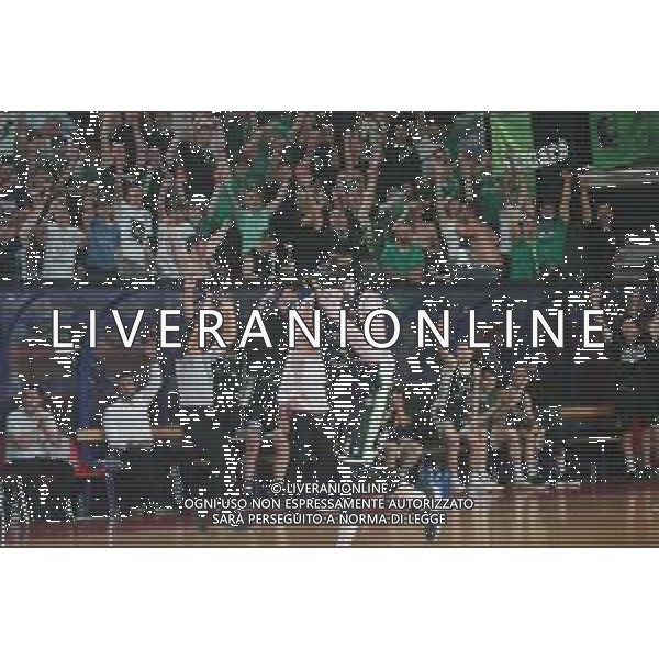 IMOLA 14 04 2024 ANDREA COSTA BASKET-BLACKS FAENZA SERIE B NELLA FOTO MITCHEL POLETTI DOPO IL SUO CANESTRO FAENZA ©SANNA / AGENZIA ALDO LIVERANI SAS