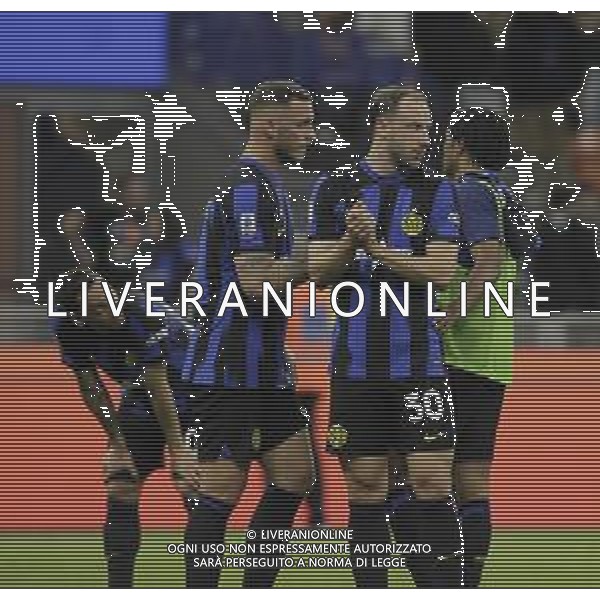 delusione inter a fine gara -Inter vs Cagliari Campionato Calcio Serie A TIM 14-04-2024 ©PAOLO GIAMPIETRI / AGENZIA ALDO LIVERANI SAS
