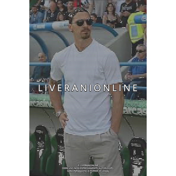 Sassuolo vs Milan nella foto Zlatan Ibrahimovic Reggio Emilia 14-04-2024 Mapei Stadium - Stadio Città del Tricolore Campionato Serie A TIM - 32a giornata foto Roberto Garavaglia/Agenzia Aldo Liverani sas