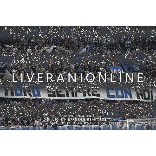 TVRG Atalanta vs Hellas Verona nella foto Striscione dei tifosi in ricordo per Piermario Morosini Bergamo 15-04-2024 Gewiss Stadium Campionato Serie A TIM - 32a giornata foto Roberto Garavaglia/Agenzia Aldo Liverani sas/ AGENZIA ALDO LIVERANI SAS  