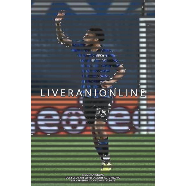 TVRG Atalanta vs Hellas Verona nella foto Ederson Jose\' dos Santos (Atalanta) esulta dopo il gol del 2 a 0 Bergamo 15-04-2024 Gewiss Stadium Campionato Serie A TIM - 32a giornata foto Roberto Garavaglia/Agenzia Aldo Liverani sas/ AGENZIA ALDO LIVERANI SAS  