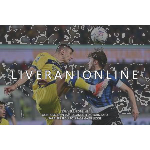 TVRG Atalanta vs Hellas Verona nella foto Giangiacomo Magnani (Hellas Verona) e Aleksej Miranchuk (Atalanta) Bergamo 15-04-2024 Gewiss Stadium Campionato Serie A TIM - 32a giornata foto Roberto Garavaglia/Agenzia Aldo Liverani sas/ AGENZIA ALDO LIVERANI SAS  