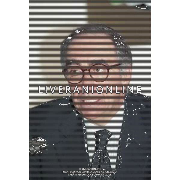 Neg- RETROSPETTIVA FRANCO CARRARO DIRIGENTE SPORTIVO E POLITICO NELLA FOTO FRANCO CARRARO PRESIDENTE FEDERCALCIO NELL\'ANNO 1998 AG ALDO LIVERANI SAS  
