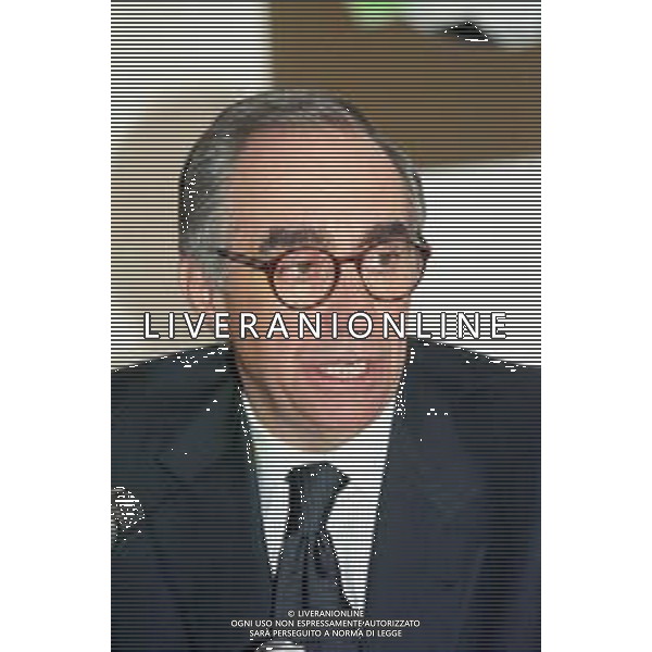 Neg- RETROSPETTIVA FRANCO CARRARO DIRIGENTE SPORTIVO E POLITICO NELLA FOTO FRANCO CARRARO PRESIDENTE FEDERCALCIO NELL\'ANNO 1998 AG ALDO LIVERANI SAS  