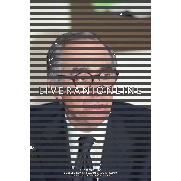 Neg- RETROSPETTIVA FRANCO CARRARO DIRIGENTE SPORTIVO E POLITICO NELLA FOTO FRANCO CARRARO PRESIDENTE FEDERCALCIO NELL\'ANNO 1998 AG ALDO LIVERANI SAS  