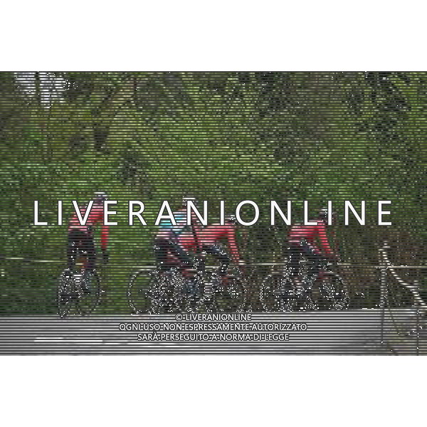 16-04-2024 Allenamento Fleche Wallonne 20204; 2024, Lotto - Dstny; Huy; ©SIROTTI / AGENZIA ALDO LIVERANI SAS  